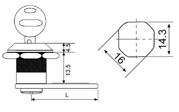 MİNİ MANDALLI KİLİT (SB 219-1) - Görsel 2