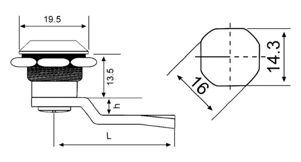 MİNİ KELEBEK KİLİT (SB 311-4) - Görsel 2