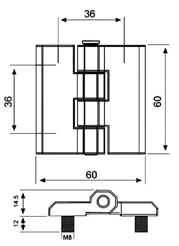 YAPRAK MENTEŞE METAL (SB 430-2) - Görsel 2